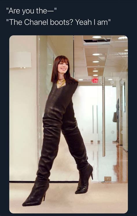 are those the chanel boots meme